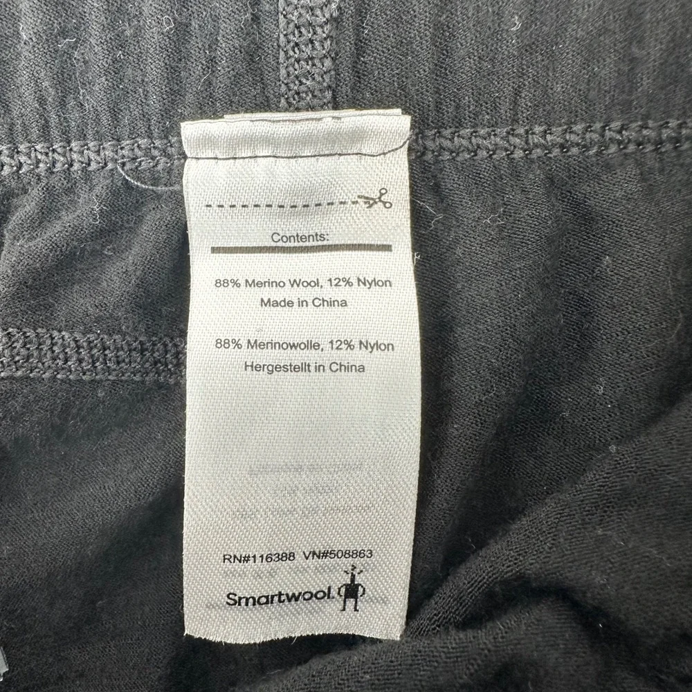 Smartwool Mens Merino 150 Base Layer Set Black Long Sleeve Top Leggings Small
